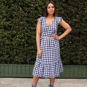 Old Navy Blue and White Gingham Dress